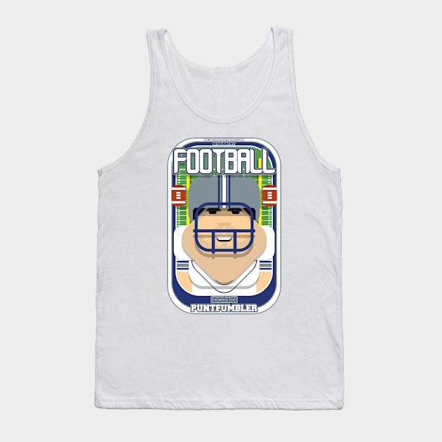 American Football White Silver Blue - Enzone Puntfumbler - Victor version Tank Top by Boxedspapercrafts